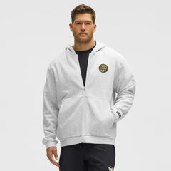 Pittsburgh Penguins lululemon Steady State Full-Zip Hoodie - Heathered Core Ultra Light Grey - NHL