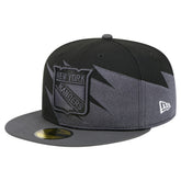 New York Rangers New Era Spikes 59FIFTY Fitted Hat - Black - NHL