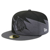 Chicago Blackhawks New Era Spikes 59FIFTY Fitted Hat - Black - NHL