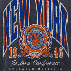 New York Knicks Sport Classics Mineral Washed T-Shirt Black - NBA