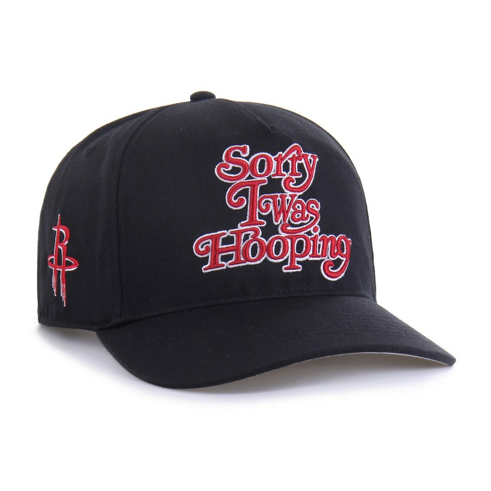 Houston Rockets Brand Seen by '47 Sorry I Was Hooping Hitch Adjustable Hat Black - NBA