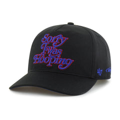 Philadelphia 76ers Brand Seen by '47 Sorry I Was Hooping Hitch Adjustable Hat Black - NBA