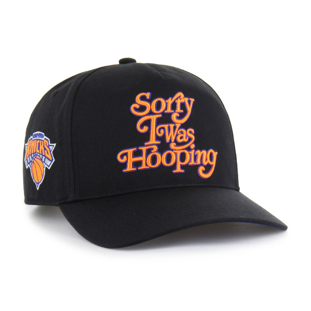 New York Knicks Brand Seen by '47 Sorry I Was Hooping Hitch Adjustable Hat Black - NBA