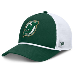 New Jersey Devils Fanatics Bermuda A-Frame Adjustable Hat - Green/White - NHL