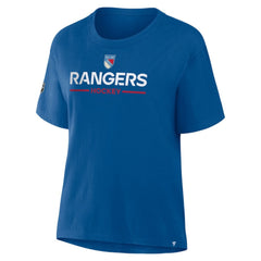 New York Rangers Fanatics Women's Centennial T-Shirt - Blue - NHL