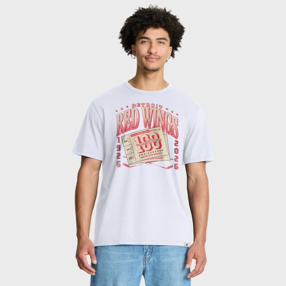 Detroit Red Wings Fanatics Centennial Legacy T-Shirt - White - NHL