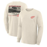 Detroit Red Wings Fanatics Centennial Legacy Long Sleeve T-Shirt - Beige - NHL