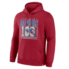 New York Rangers Fanatics Centennial Fleece Hoodie - Red - NHL
