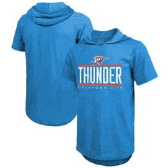 Oklahoma City Thunder Majestic Threads Tri-Blend Hoodie T-Shirt Blue - NBA