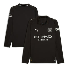 Manchester City 2025/26 Away Replica Long Sleeve Jersey Black | Puma