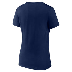 Minnesota Timberwolves Women's '90s Graphic V-Neck T-Shirt Navy - NBA