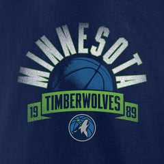 Minnesota Timberwolves Women's '90s Graphic V-Neck T-Shirt Navy - NBA