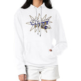 Baltimore Ravens Starter Women's Drive-In Sign Pullover Hoodie White | NFL