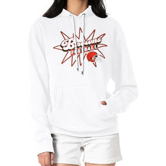 Cleveland Browns Starter Women's Drive-In Sign Pullover Hoodie White | NFL