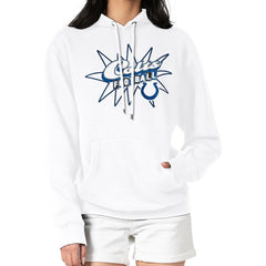 Indianapolis Colts Starter Women's Drive-In Sign Pullover Hoodie White | NFL