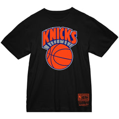 New York Knicks Big & Tall Hardwood Classics Vintage Logo T-Shirt Black - NBA