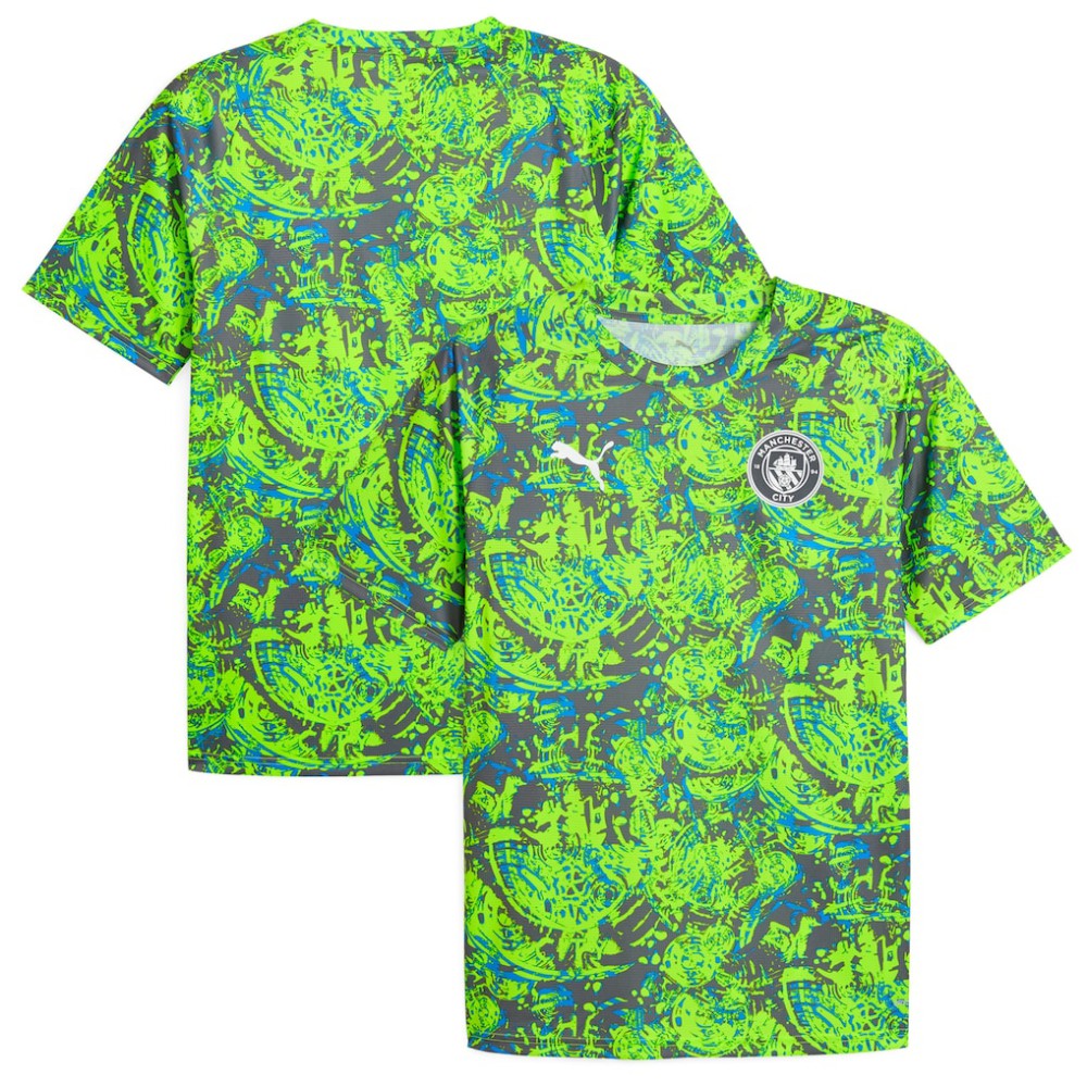 Manchester City 2025/26 Pre-Match Training Jersey Green | Puma Online