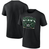 Dallas Stars Retro Cross Sticks T-Shirt - Black - NHL
