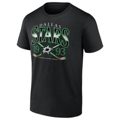 Dallas Stars Retro Cross Sticks T-Shirt - Black - NHL