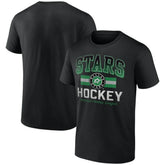 Dallas Stars Retro Stripe T-Shirt - Black - NHL