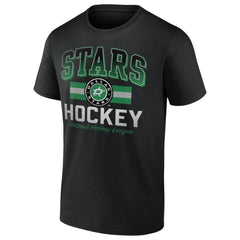 Dallas Stars Retro Stripe T-Shirt - Black - NHL