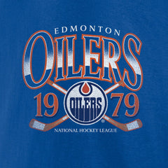 Edmonton Oilers Retro Cross Sticks T-Shirt - Royal - NHL