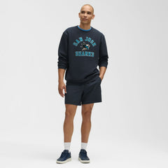 San Jose Sharks lululemon Steady State Crew - True Navy - NHL