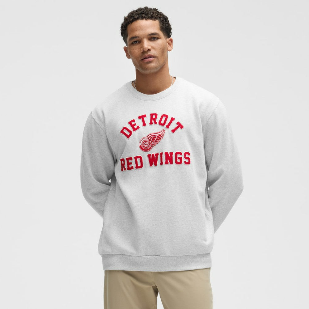 Detroit Red Wings lululemon Steady State Crew - Heathered Core Ultra Light Grey - NHL