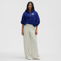 Edmonton Oilers lululemon Women's Scuba Oversized Half-Zip Hoodie - Larkspur - NHL