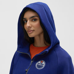 Edmonton Oilers lululemon Women's Scuba Oversized Half-Zip Hoodie - Larkspur - NHL