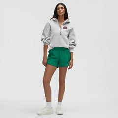 Montreal Canadiens lululemon Women's Scuba Oversized Half-Zip Hoodie - Heathered Core Ultra Light Grey - NHL
