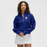 Toronto Maple Leafs lululemon Women's Scuba Oversized Half-Zip Hoodie - Larkspur - NHL