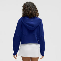 Toronto Maple Leafs lululemon Women's Scuba Oversized Half-Zip Hoodie - Larkspur - NHL