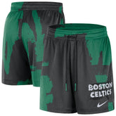 Boston Celtics Courtside Club Dri-FIT Practice Shorts Black/Kelly Green - NBA