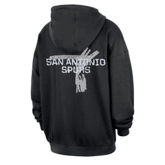 San Antonio Spurs Courtside Club Premium Hoodie Black - NBA