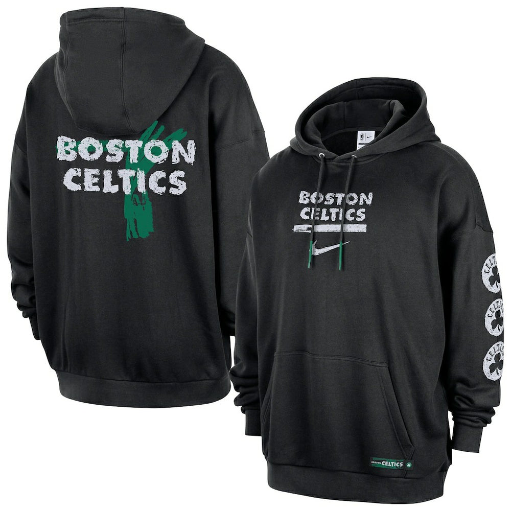 Boston Celtics Courtside Club Premium Hoodie Black - NBA