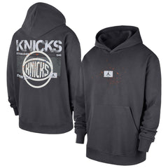New York Knicks Jordan Brand Statement Jumpman Flight Premiere Hoodie Anthracite - NBA