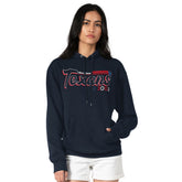 Houston Texans Starter Women's Groovy Script Pullover Hoodie Navy | NFL