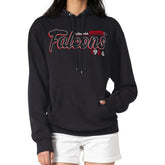 Atlanta Falcons Starter Women's Groovy Script Pullover Hoodie Black | NFL