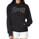 Baltimore Ravens Starter Women's Groovy Script Pullover Hoodie Black | NFL