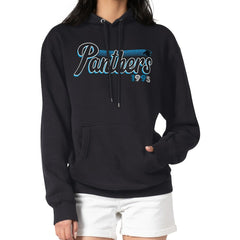 Carolina Panthers Starter Women's Groovy Script Pullover Hoodie Black | NFL
