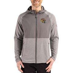 San Francisco 49ers Cutter & Buck Peshastin Eco Fleece Recycled Raglan Full-Zip Tri-Blend Hybrid Jacket Heather Gray | NFL