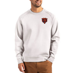 Chicago Bears Cutter & Buck Throwback Roam Recycled Raglan Pullover Sweatshirt Gray | NFL