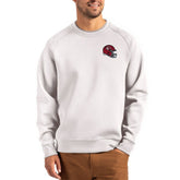 Kansas City Chiefs Cutter & Buck Helmet Roam Recycled Raglan Pullover Sweatshirt Gray | NFL