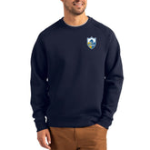 Los Angeles Chargers Cutter & Buck Throwback Roam Recycled Raglan Pullover Sweatshirt Navy | NFL