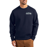 Seattle Seahawks Cutter & Buck Primary Logo Roam Recycled Raglan Pullover Sweatshirt College Navy | NFL