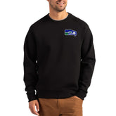Seattle Seahawks Cutter & Buck Throwback Roam Recycled Raglan Pullover Sweatshirt Black | NFL