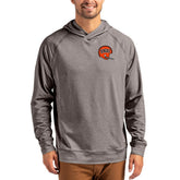 Cincinnati Bengals Cutter & Buck Adapt Historic Knit Recycled Raglan Pullover Hoodie Heather Gray | NFL