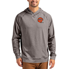 Cincinnati Bengals Cutter & Buck Adapt Historic Knit Recycled Raglan Pullover Hoodie Heather Gray | NFL