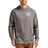 New York Giants Cutter & Buck Adapt Knit Recycled Raglan Pullover Hoodie Heather Gray | NFL